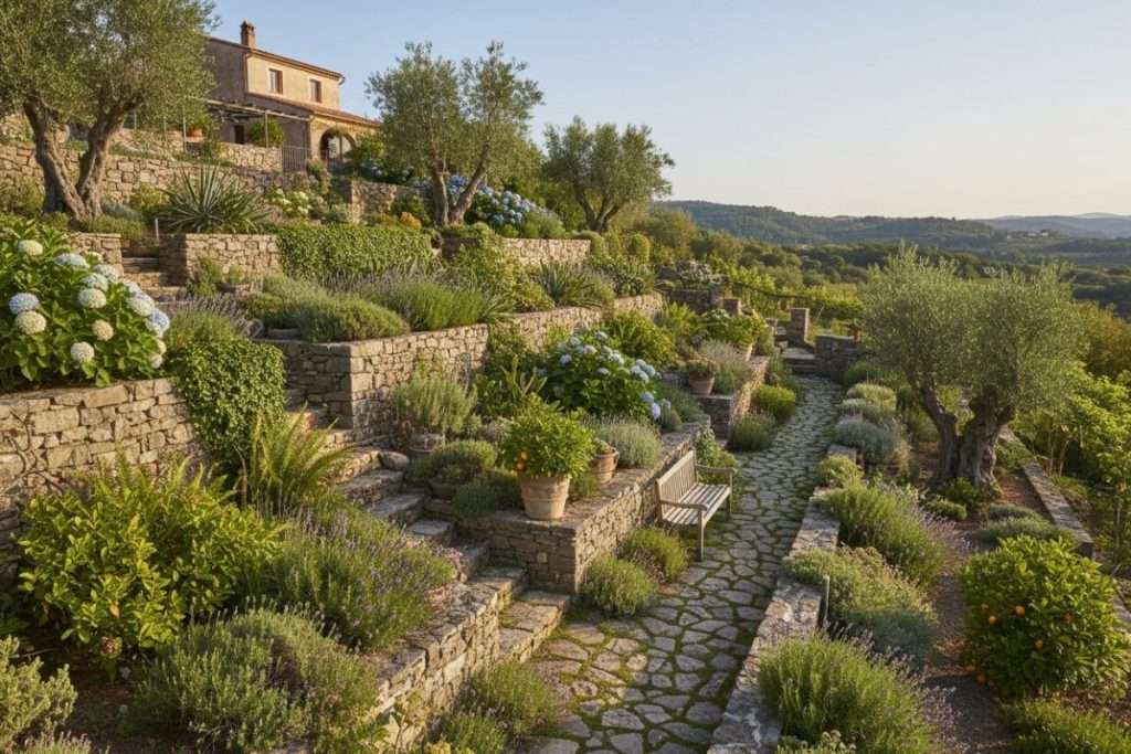 Jardin en restanque : un aménagement paysager méditerranéen